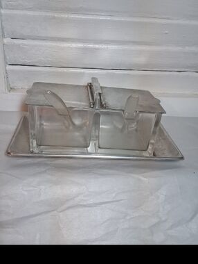 Vintage WMF Cromargan Double Jam/Condiment Server